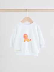 Negro/Blanco - Baby Sweatshirt and Shorts Set - Imagen 3 de 9