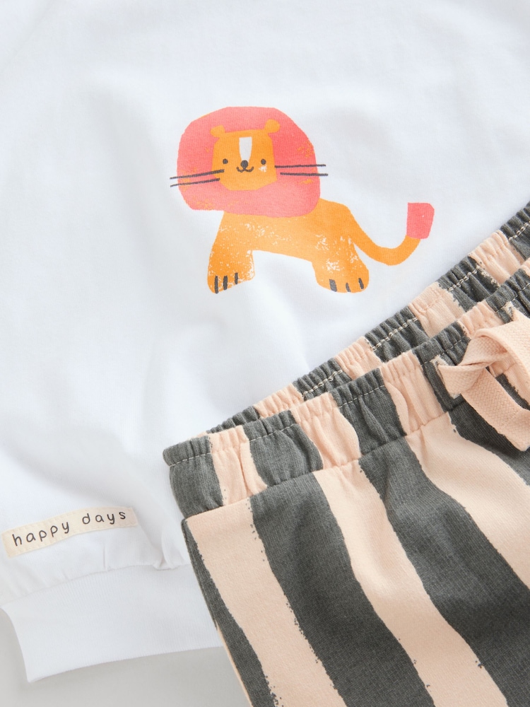 Black/White Baby Sweatshirt and Shorts Set - Image 8 of 9