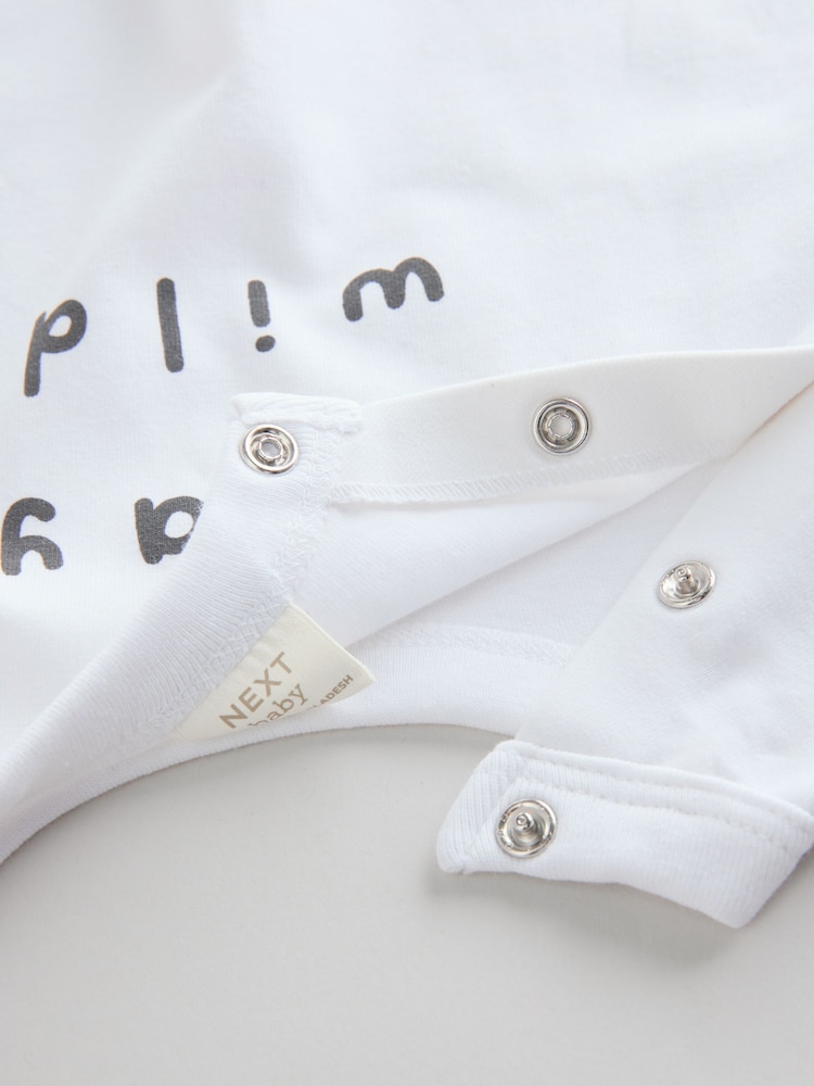 Negro/Blanco - Baby Sweatshirt and Shorts Set - Imagen 9 de 9