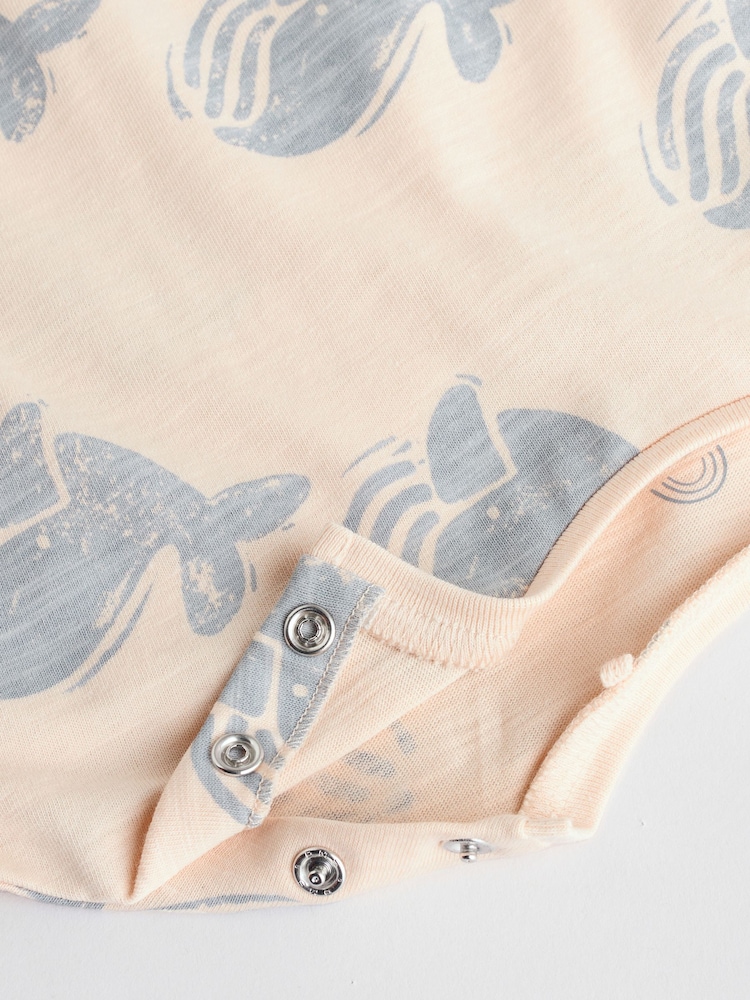 Multi Baby 100% Cotton Rompers 3 Pack - Image 9 of 12