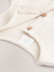 Cream Baby Jersey 100% Cotton Romper - Image 4 of 6