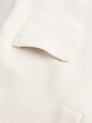 Cream Baby Jersey 100% Cotton Romper - Image 6 of 6