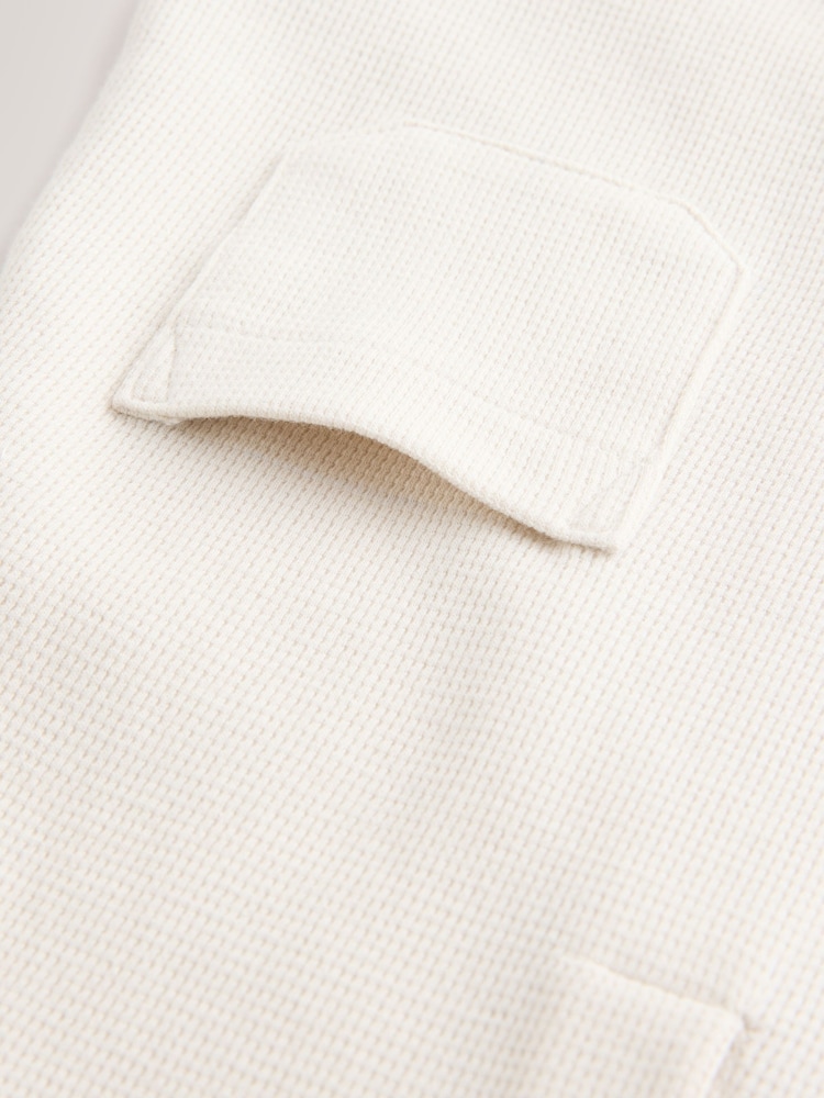 Cream Baby Jersey 100% Cotton Romper - Image 6 of 6