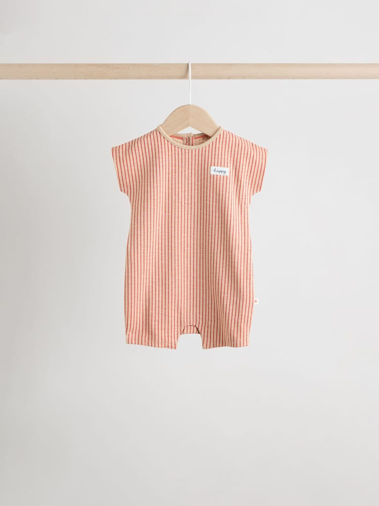 Bright 100% Cotton Baby Rompers 4 Pack - Image 3 of 14
