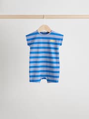 Bright 100% Cotton Baby Rompers 4 Pack - Image 4 of 14