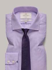 Hawes & Curtis Purple Fabric Interest 100% Cotton Shirt - Image 1 of 3