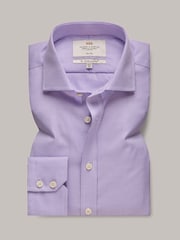 Hawes & Curtis Purple Fabric Interest 100% Cotton Shirt - Image 2 of 3