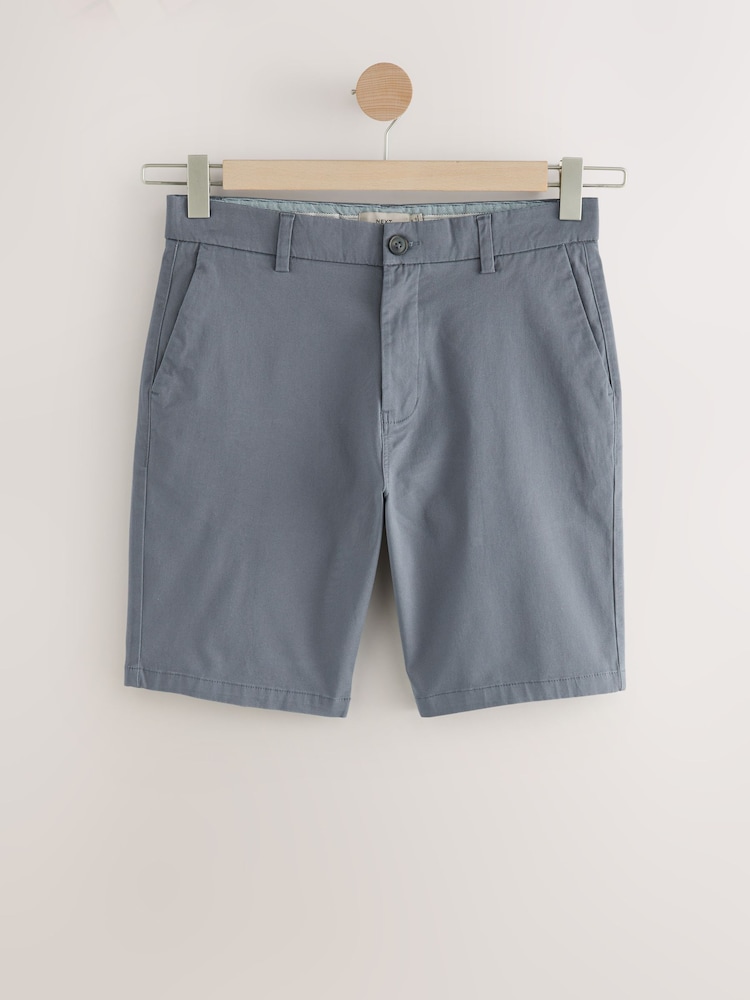 Bleu/Gris - Slim Fit (Slim Fit) - Lot de 2 shorts chino stretch - Image 8 of 12