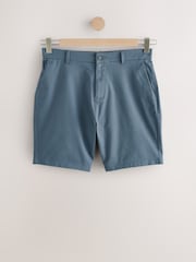 Bleu/Gris - Ajustement droit - Lot de 2 shorts chino stretch - Image 2 de 9