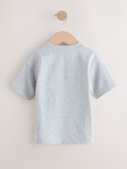 Grey Fishing Crocodile Short Sleeve 3D Padded Character T-Shirt (3mths-7yrs) - Image 2 of 4