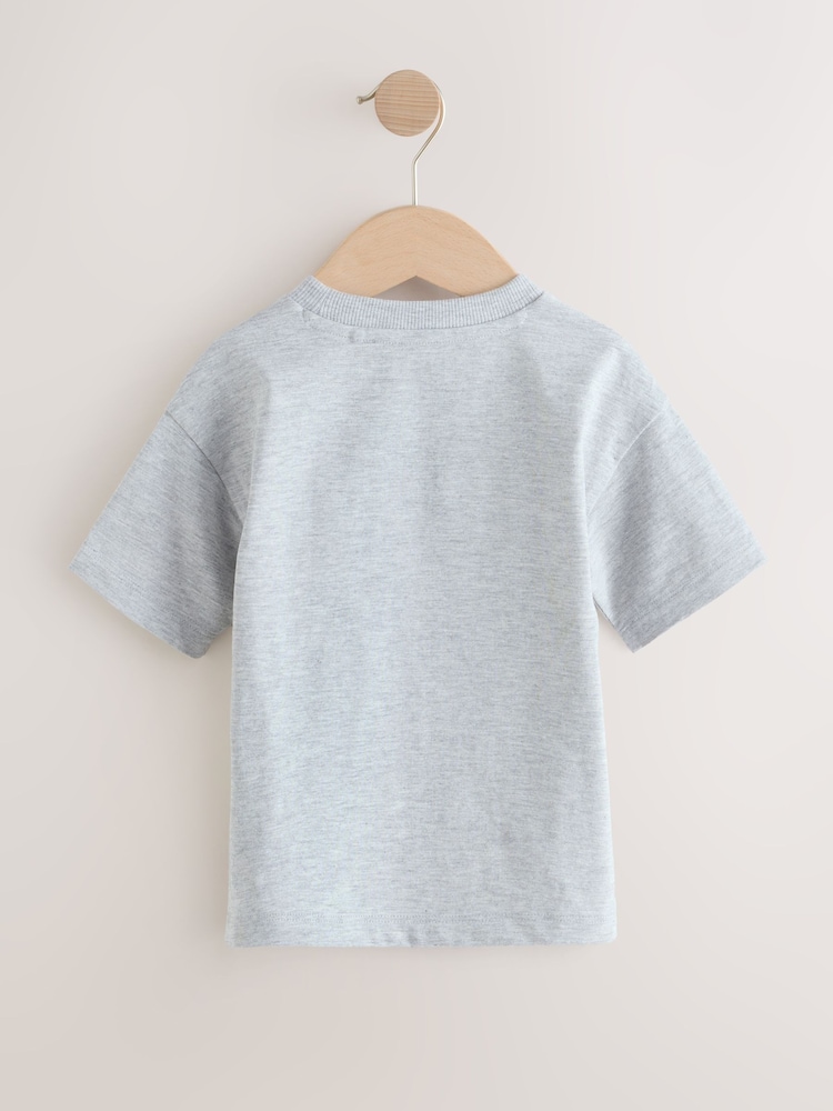 Grey Fishing Crocodile Short Sleeve 3D Padded Character T-Shirt (3mths-7yrs) - Image 2 of 4