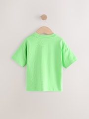 Green Fire Engine Short Sleeve Interactive Appliqué T-Shirt (3mths-7yrs) - Image 2 of 4