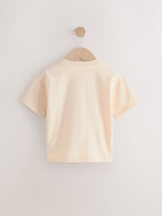 Ecru Safari Animal Print 100% Cotton Short Sleeve Graphic Print T-Shirt (3mths-8yrs) - Image 2 of 5