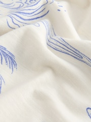 White/Blue Palm Tree Short Sleeve All-Over Print T-Shirt (3mths-7yrs) - Image 3 of 4