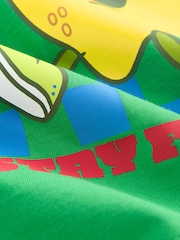 Verde con diseño Lemon Squeezy - Camiseta de manga corta con estampado en la espalda (3meses-7 años) - Imagen 7 de 7