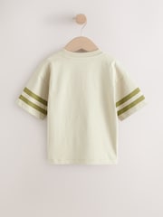 Green Varsity 100% Cotton Short Sleeve Graphic Print T-Shirt (3mths-8yrs) - Image 2 of 4
