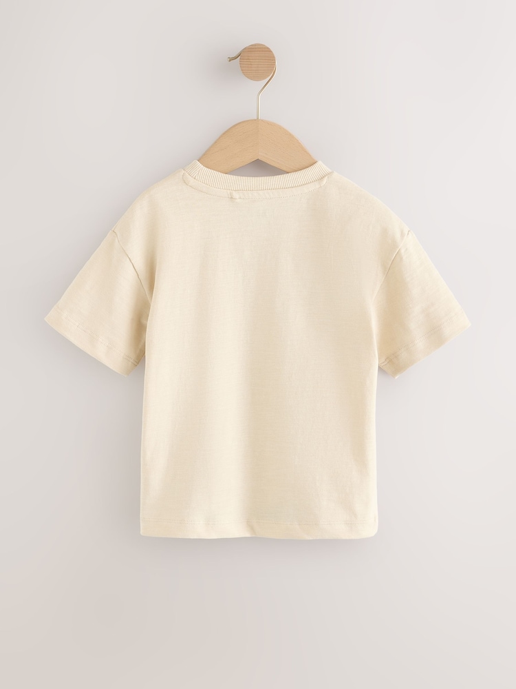 White Digger Interactive Pocket Short Sleeve Transport T-Shirt (3mths-7yrs) - Image 2 of 4