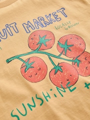 Orange Fruit Market 100% Cotton Short Sleeve Graphic Print T-Shirt (3mths-8yrs) - Image 4 of 4