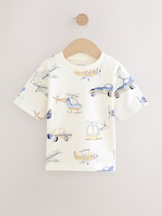 White Classic Transport Short Sleeve All-Over Print T-Shirt (3mths-7yrs) - Image 1 of 4