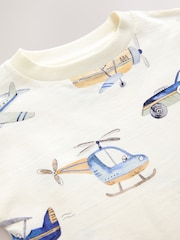 White Classic Transport Short Sleeve All-Over Print T-Shirt (3mths-7yrs) - Image 3 of 4