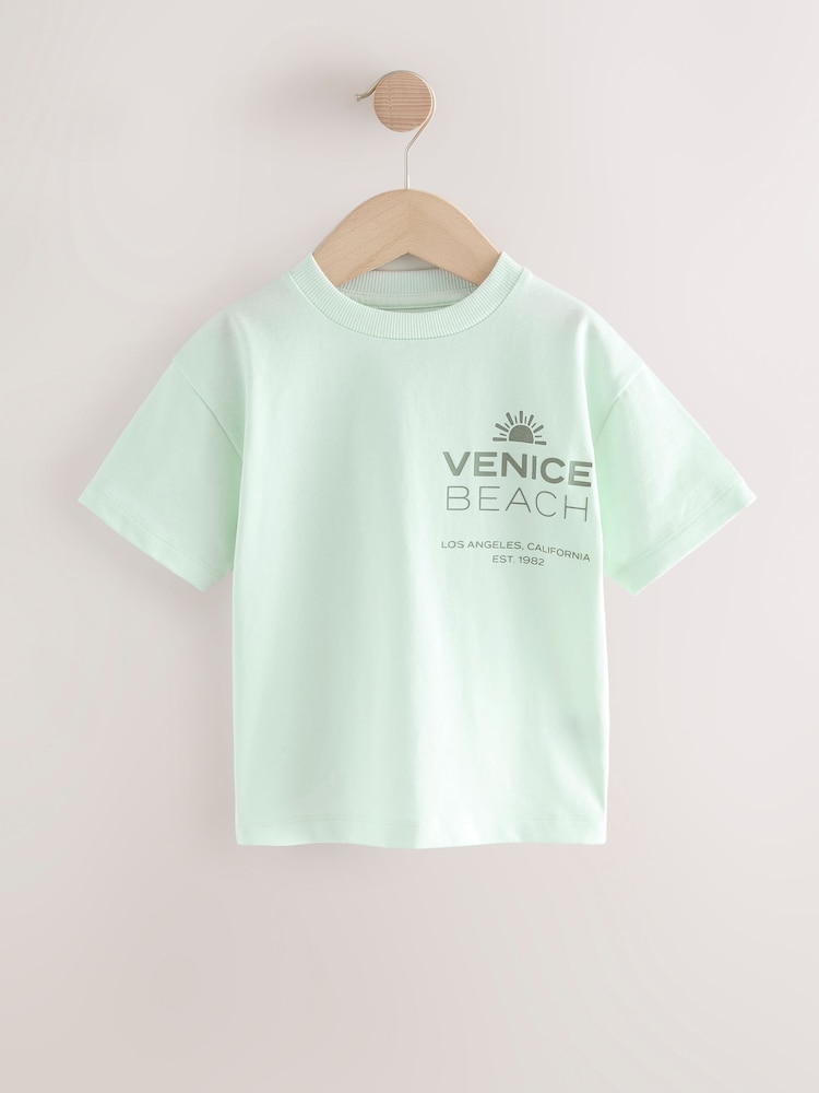 Multi Pastel Short Sleeve T-Shirts 5 Pack (3mths-7yrs) - Image 2 of 10