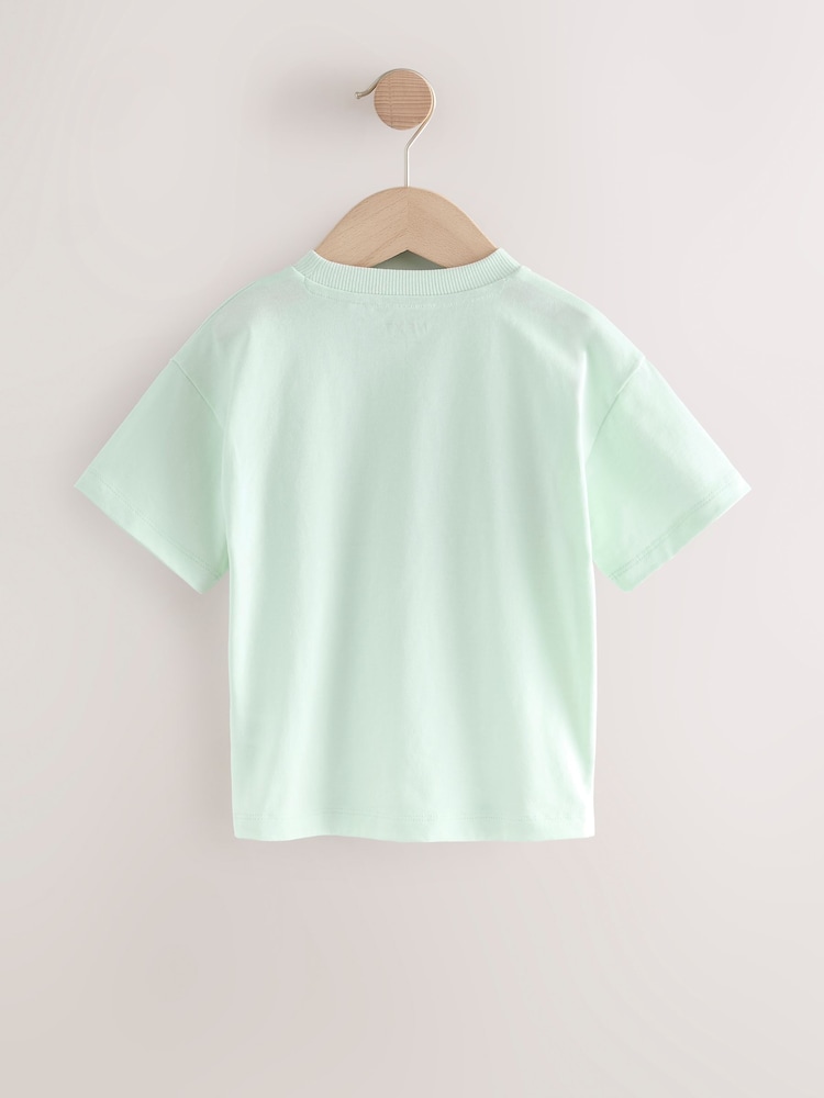 Multi Pastel Short Sleeve T-Shirts 5 Pack (3mths-7yrs) - Image 3 of 10