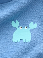 White/Blue Short Sleeve Textured T-Shirts 3 Pack (3mths-7yrs) - Image 7 of 7