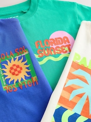Hola Sol Short Sleeve T-Shirts 3 Pack (3mths-7yrs) - Image 7 of 7