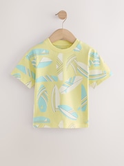 Blue/Yellow Surf Short Sleeve T-Shirts 4 Pack (3mths-7yrs) - Image 4 of 8