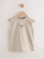 Multi Palm Tree 100% Cotton Vests 3 Pack (3mths-7yrs) - Image 2 of 7