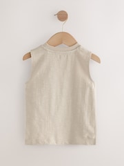 Multi Palm Tree 100% Cotton Vests 3 Pack (3mths-7yrs) - Image 5 of 7