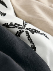 Multi Palm Tree 100% Cotton Vests 3 Pack (3mths-7yrs) - Image 6 of 7