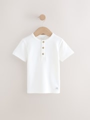 Bleu/Marine - Lot 3 t-shirts Henley texturés à manches courtes (3mois -7ans) - Image 5 de 7