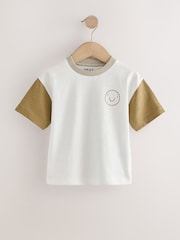 Multi Neutral Slogan Short Sleeve T-Shirts 5 Pack (3mths-7yrs) - Image 2 of 9