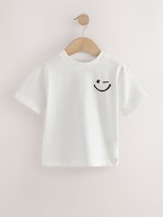 Multi Neutral Slogan Short Sleeve T-Shirts 5 Pack (3mths-7yrs) - Image 4 of 9