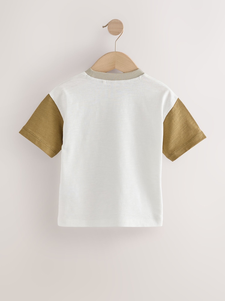 Multi Neutral Slogan Short Sleeve T-Shirts 5 Pack (3mths-7yrs) - Image 7 of 9