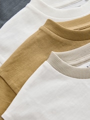 Multi Neutral Slogan Short Sleeve T-Shirts 5 Pack (3mths-7yrs) - Image 8 of 9