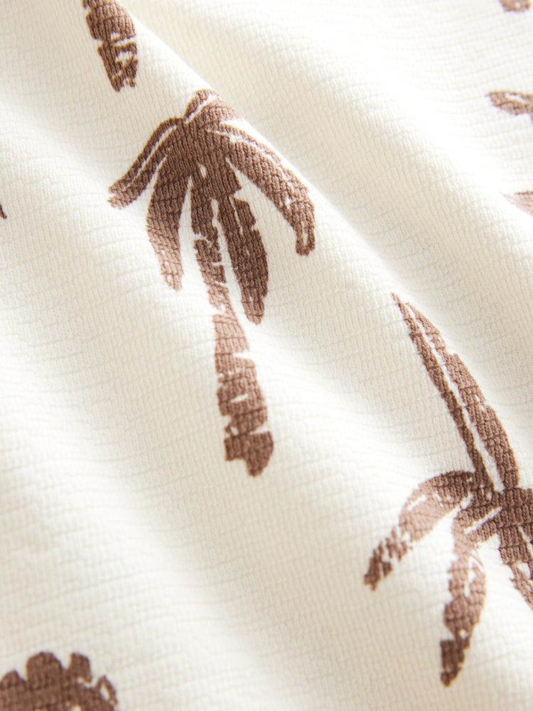 White 100% Cotton All-Over-Print Short Sleeve T-Shirt & Shorts Set (3mths-7yrs) - Image 7 of 8
