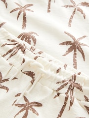 White 100% Cotton All-Over-Print Short Sleeve T-Shirt & Shorts Set (3mths-7yrs) - Image 8 of 8