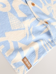 Blue Short Sleeve Shirt & Shorts Set (3mths-7yrs) - Image 10 of 10