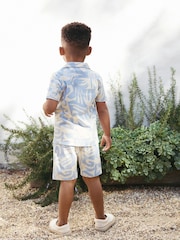 Blue Short Sleeve Shirt & Shorts Set (3mths-7yrs) - Image 2 of 10