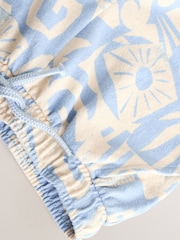 Blue Short Sleeve Shirt & Shorts Set (3mths-7yrs) - Image 9 of 10