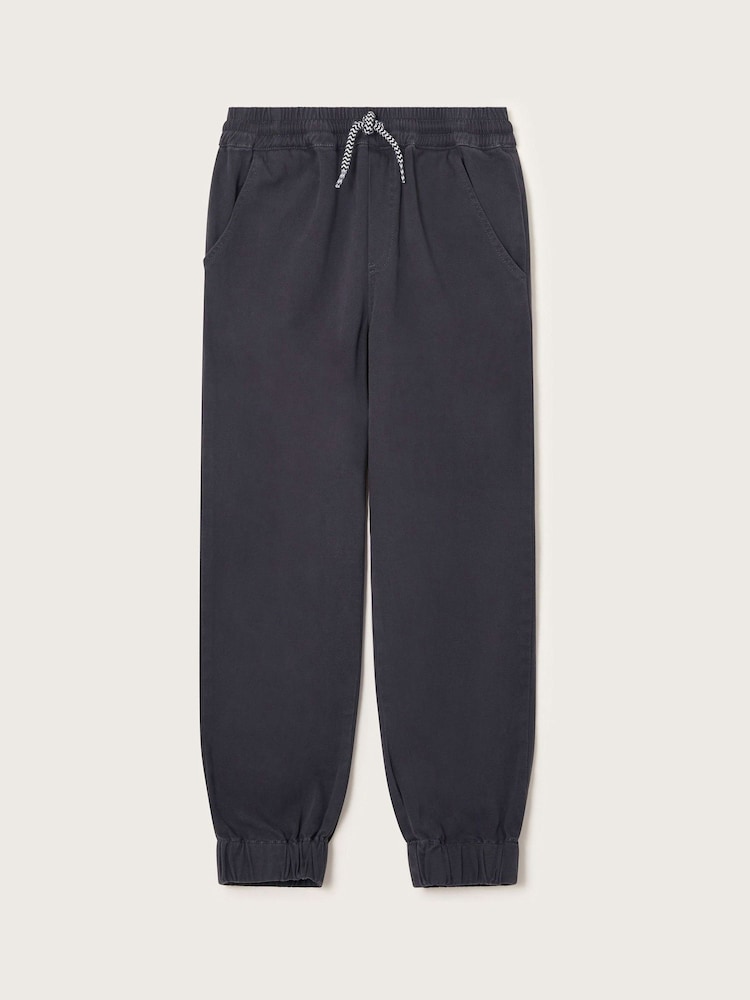 Monsoon Blue Cuffed Pull-On Jersey Trousers - Image 3 of 5