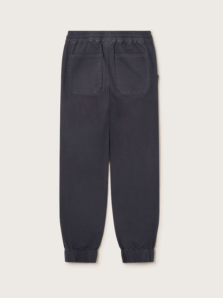 Monsoon Blue Cuffed Pull-On Jersey Trousers - Image 4 of 5