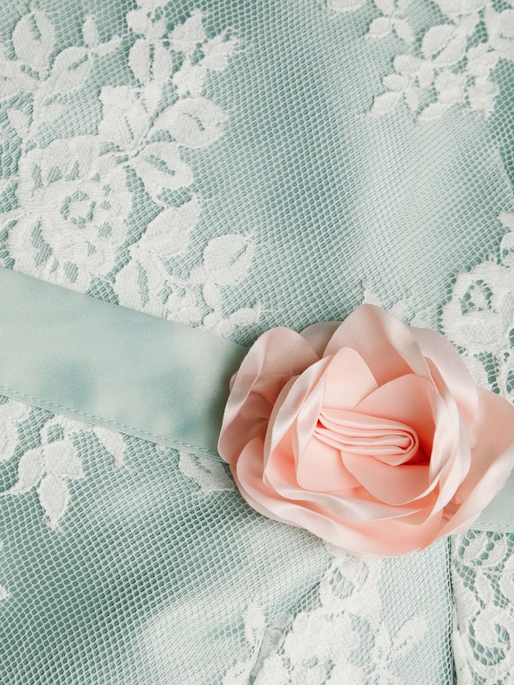 Monsoon Green Valeria Floral Lace Bridesmaid Dress - Image 3 of 3