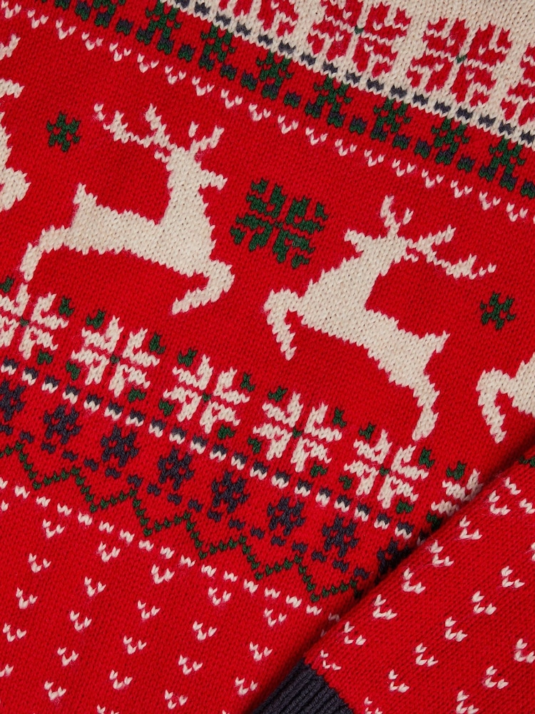 Monsoon – Weihnachtspullover mit Norwegermuster und Rentier-Motiv - Bild 3 von 3 Monsoon – Weihnachtspullover mit Norwegermuster und Rentier-Motiv - Bild 3 von 3