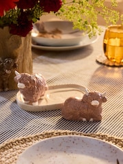 Natural Hamish The Highland Cow Salt and Pepper Shakers with Tray - Image 1 of 5