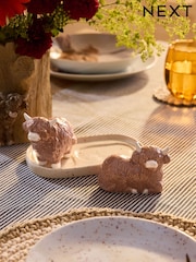 Natural Hamish The Highland Cow Salt and Pepper Shakers with Tray - Image 7 of 7