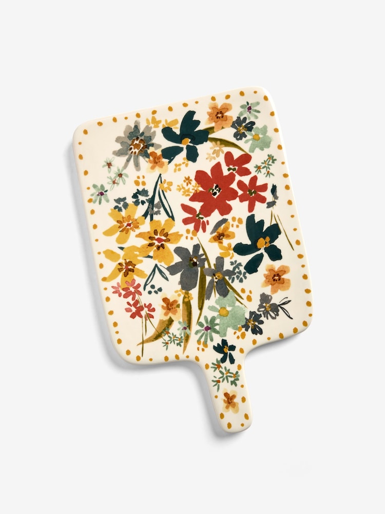 Multi Aubrie Floral Ceramic Platter - Image 2 of 5
