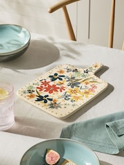 Multi Aubrie Floral Ceramic Platter - Image 3 of 5